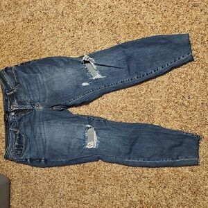Judy Blue Skinny Blue Jeans Distressed